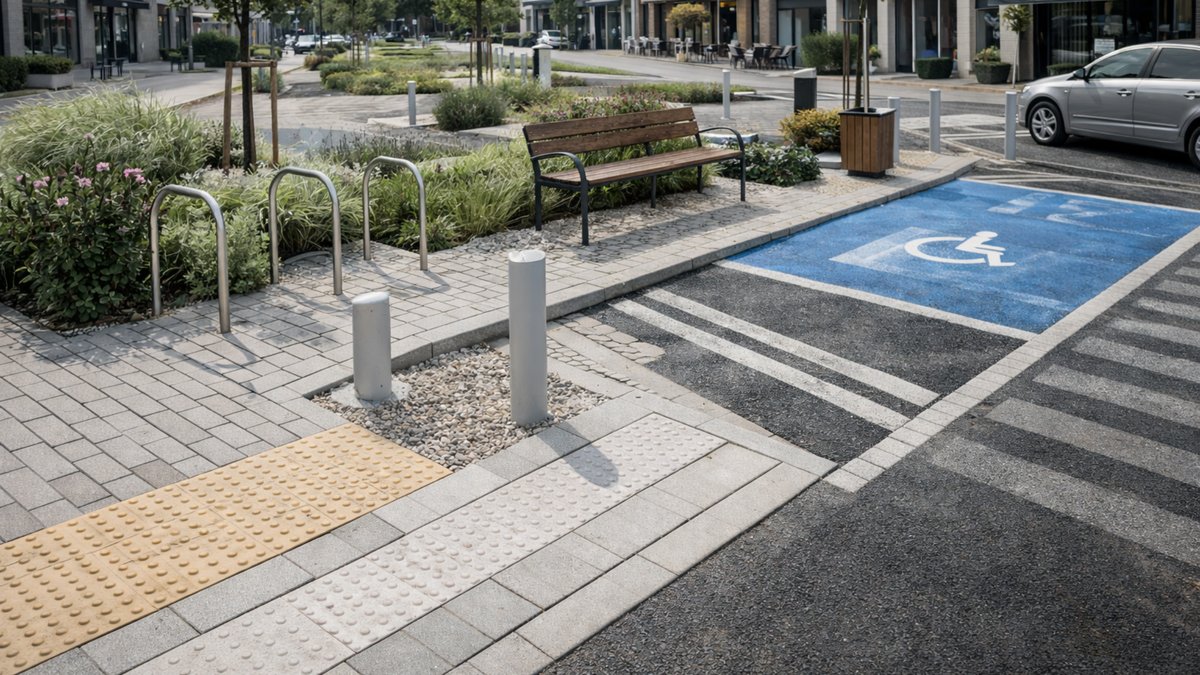 Aménagements extérieurs urbains (accessibilité et espaces publics)